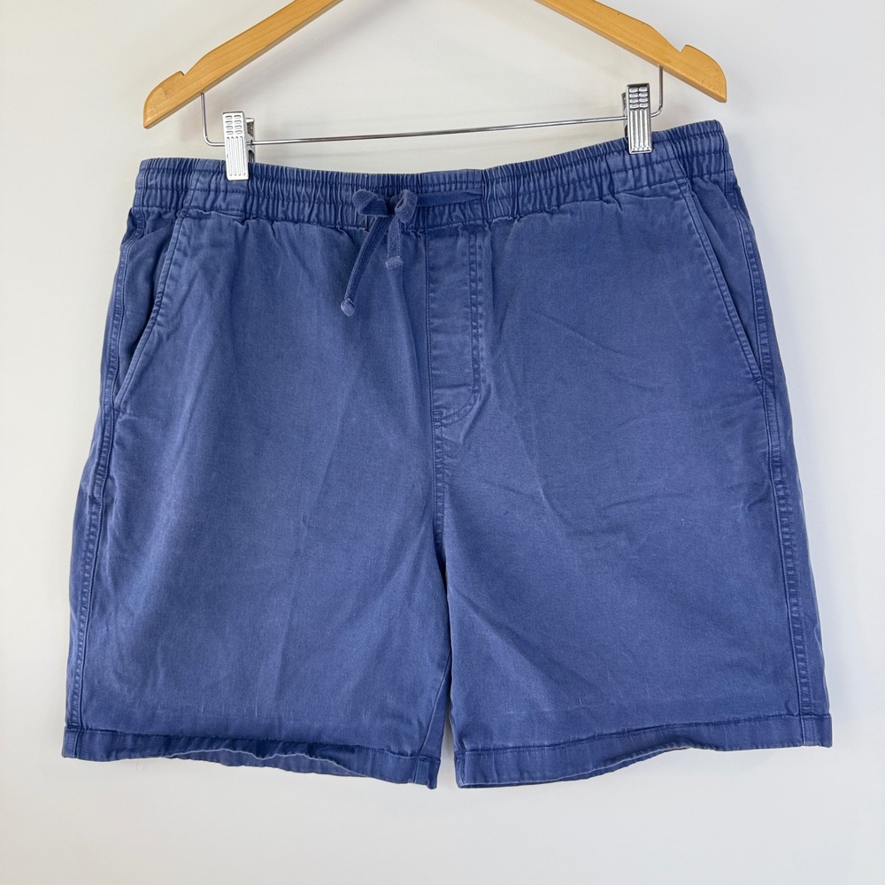 Todd Snyder Pull On Shorts Mens Blue 6" Inseam Cotton Tencel Stretch 13259